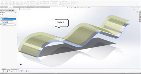 solidworks thickening tool